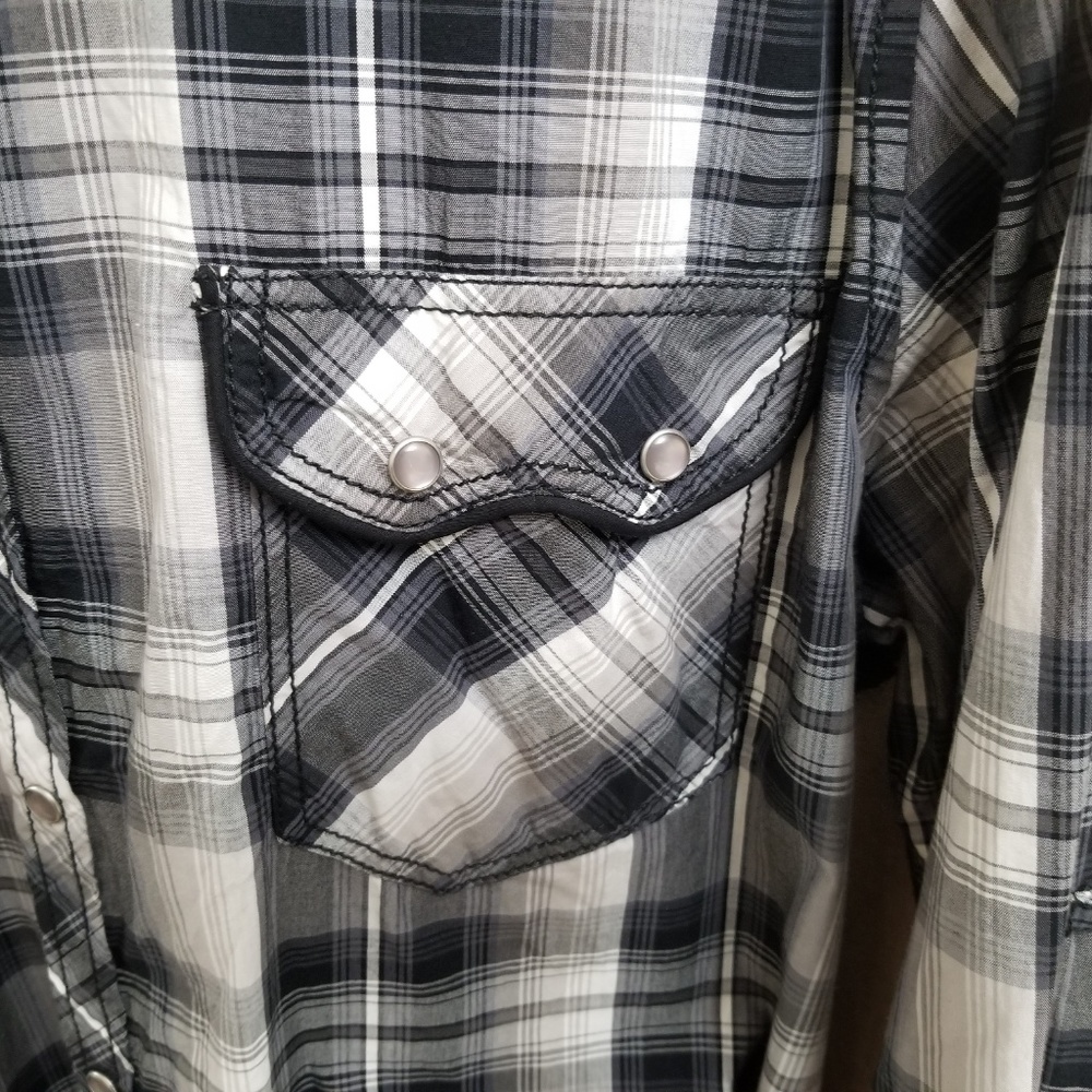 INC Men's Long Sleeve Shirt XXL Pearl Snap New - Picture 6 of 6